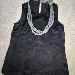 Banana Republic Black Top with Gray Details